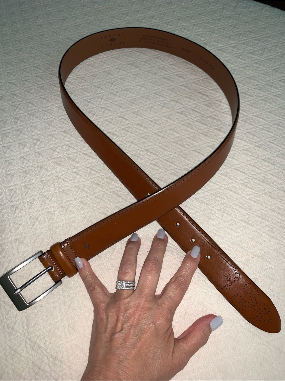 Joseph Abound leather belt size 36/38 brown